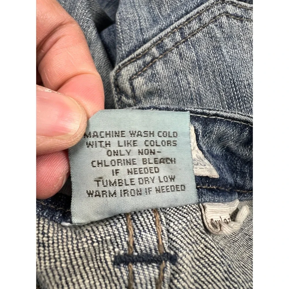 Maurices Jeans Women 7/8 Short Blue Taylor Boot Medium Wash Mid‎ Rise Bootcut